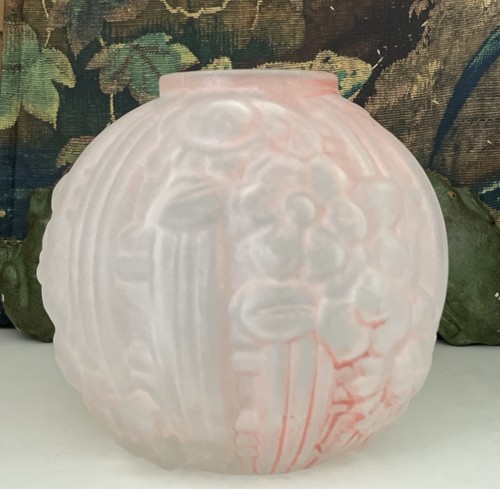 Vase boule art déco verre - vase,