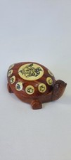 Tortue Luopan Boussole Feng Shui Ancestrale au Zodiaque Chinois en Bois