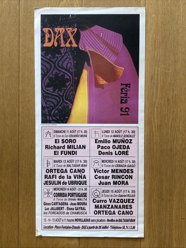 Affiche corrida dax - affiche,