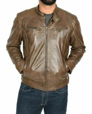 Veste rétro homme cuir agneau