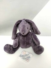 Peluche/Doudou Lapin Foncé Violet/Mauve/Gris Marron 20cm Du Pareil Au Même DPAM