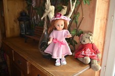 robe poupee mode et travaux marie francoise  corolle tricote +chapeaux