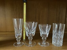 Lot verre cristal st louis Jersey  13 Verres A Vin, 13 Verres À Eau , 12 Tumble
