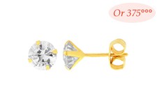 Boucles oreilles puce diamant - oreilles,
