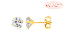 Boucles Oreilles Puce Diamant