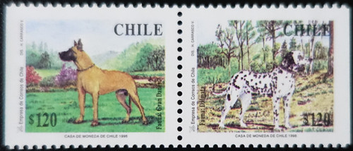 Timbres chili chiens - timbres,