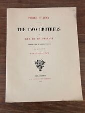 G. Maupassant PIERRE et JEAN