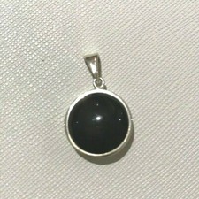 Pendentif - Onyx - Argent -
