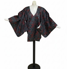 Kimono japonais Haori bleu