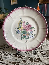 Assiette Géo Martel Décor Strasbourg Faïence fait Main France