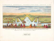 VIEUX PAPIER MENU CIE