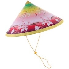  Chapeau cône en bambou