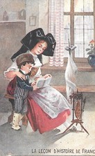 CP LA LECON D'HISTOIRE DE FRANCE AU PETIT GARCON EN ALSACE