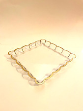 Plat de Service Art Déco en Verre Transparent, France, 1930s