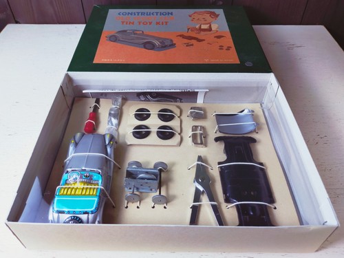 Vintage morris garages tin toy - vintage,