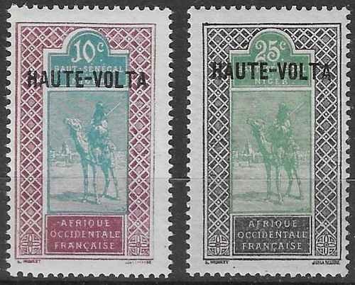 Timbres haute volta colonies - timbres, haute-volta