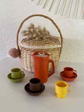 26⚜️Jouet Ancienne Dinette Tupperware Mugs Assiettes Pichet Vintage en Plastique