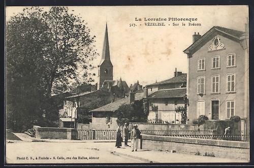 Cpa vézelise sur brénon - sur,