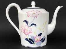 Sublime GRANDE THEIERE porcelaine signée HAVILAND LIMOGES modèle TULIPES en TBE