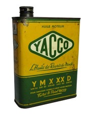 ancien bidon d'huile YACCO