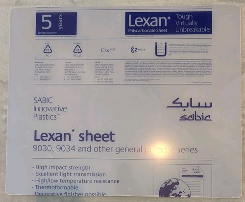 Lexan polycarbonate general - polycarbonate,