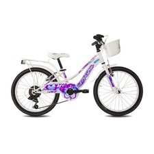City Girl 20 6V Vélo Ville Fille 20 6V Acier Blanc 6-8 Ans B40201021 MYLAND B