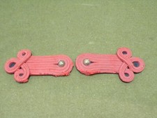 Paire epaulettes trefles rouge - trefles,