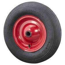 Rechange Roue 400x100/25x75mm pour Brouette Roue de Remplacement Chariot Neuf