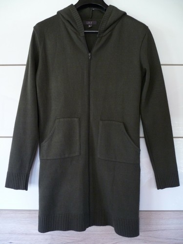Long gilet zippé capuche - gilet, à