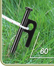 Pack de 8 piquets de tente 40