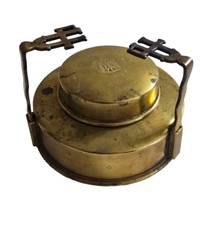 Brûleur à Alcool Antique – Laiton – France XIXe Siècle – Bté SGDG L.F. Paris