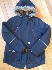 anorak fille noir à capuche