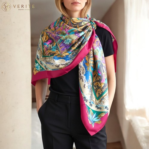Rare vintage foulard soie - foulard,