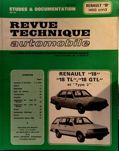 Revue technique automobile - revue, rta