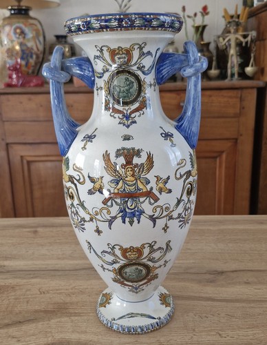 Grand vase anses urbino - vase,