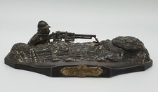 A. OUVET Encrier en régule