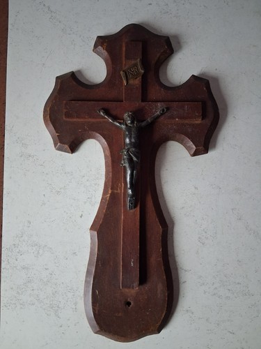 Crucifix très ancien - crucifix, bois