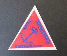 Ancienne étiquette HOTEL