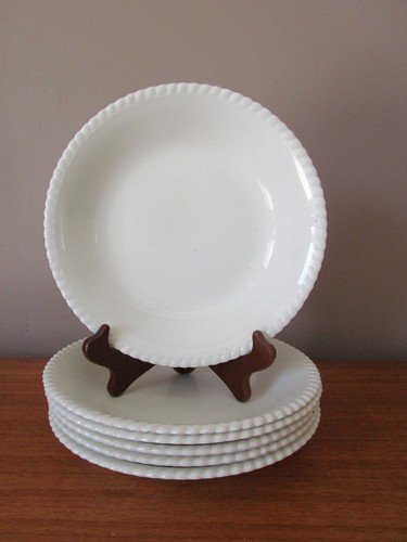 Assiettes creuses blanches - 6,