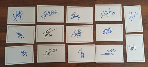 Dédicaces des joueurs - des,