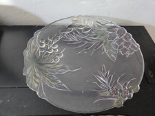 Vintage Studio nova by mikasa Coloré Transparent Coupe Verre Tropical Fleur Plat