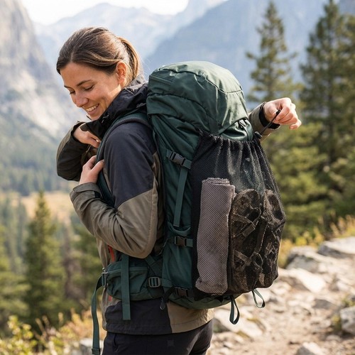 Sac dos avec poche - dos, à