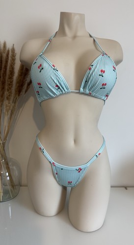 Bikini femme pièces bleu - 2,