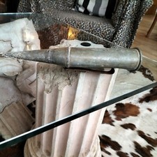 Coffin zinc pierre faux étui outil agricole ancien faucheur objet art populaire