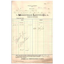 Facture Antique Mergenthaler