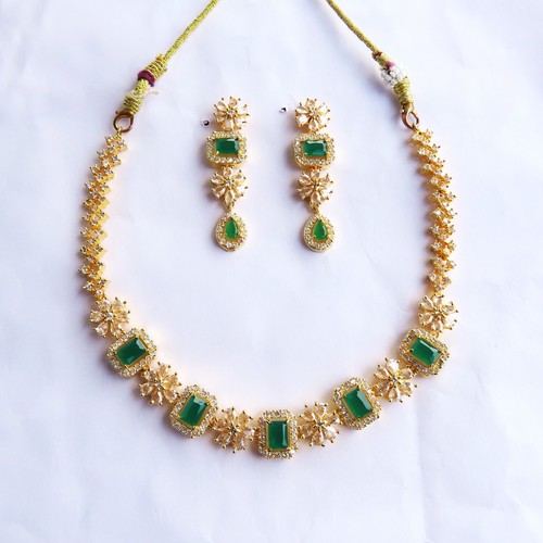 Parure collier zirconium - parure,