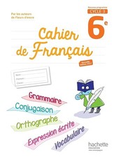 Cahier de français 6e Cycle 3