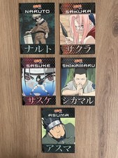 Lot de cartes - Naruto Ninja Ranks - Num 11, 15, 19, 26, 29 - 2002