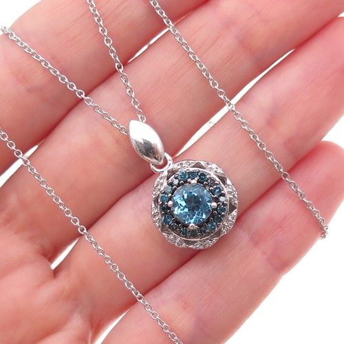 925 sterling real blue - &, white