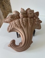 Applique murale en Terre Cuite Corbeille de fruits en relief Collection Jardin